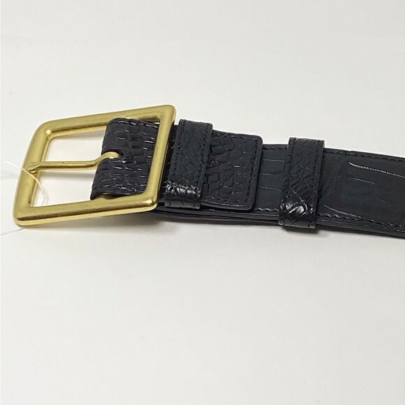 Grace Crocodile Center Bar Casual Adjustable Buckle Belt - Picture 4 of 8